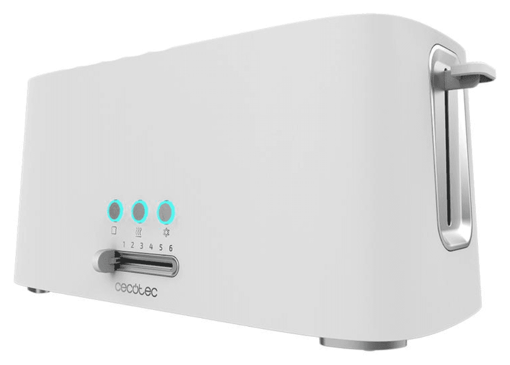 Cecotec 03190 tostadora 6 4 rebanada(s) 1630 W Blanco