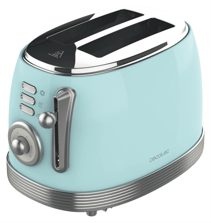 Cecotec Vintage 800 6 2 rebanada(s) 850 W Azul