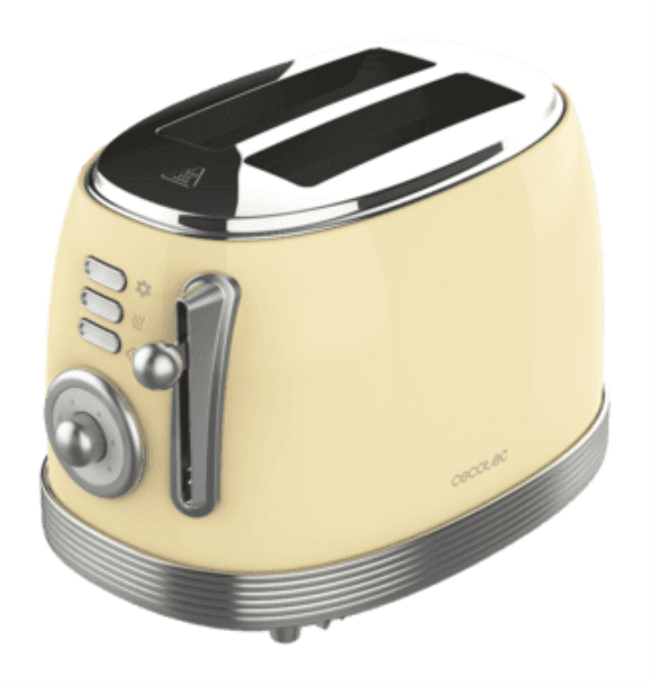 Cecotec Vintage 800 6 2 rebanada(s) 850 W Amarillo