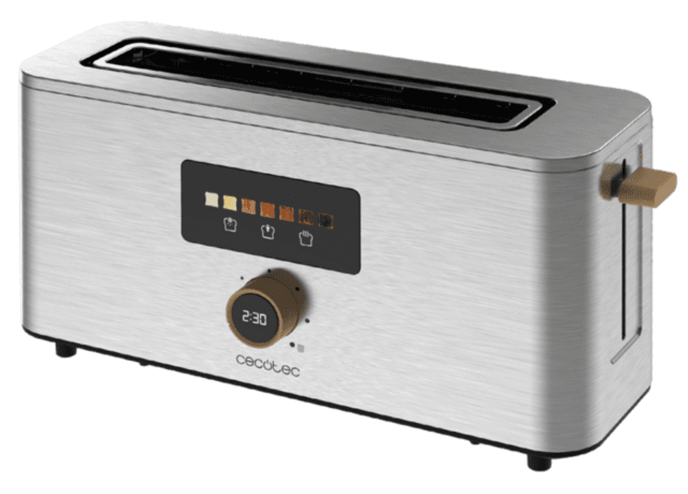 Cecotec 04845 tostadora 7 2 rebanada(s) 1000 W Acero inoxidable