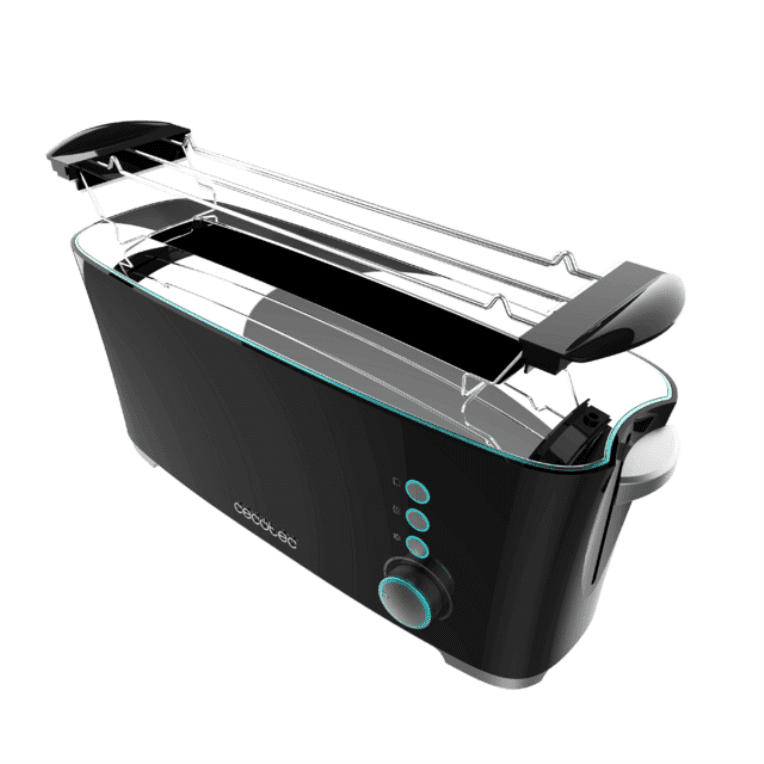 Cecotec 02185 tostadora 7 2 rebanada(s) 1000 W Negro