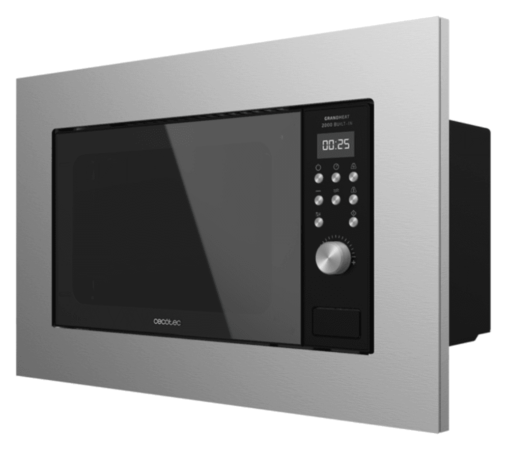 Cecotec 01380 microondas Negro, Acero Microondas con grill Integrado 20 L 700 W