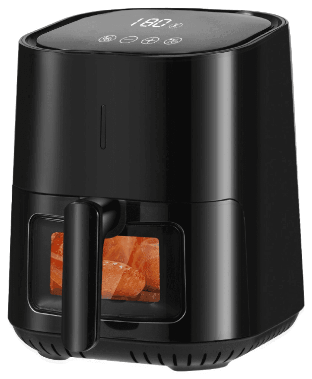 SILVER Praga IP390ATL Sencillo 4 L Independiente 1400 W Freidora de aire caliente Negro