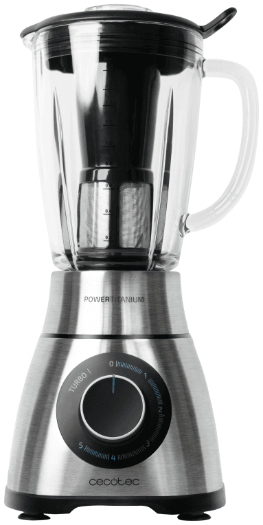 Cecotec Power Black Titanium 1300 Perfectmix 1,8 L Batidora de vaso 1300 W Negro, Titanio