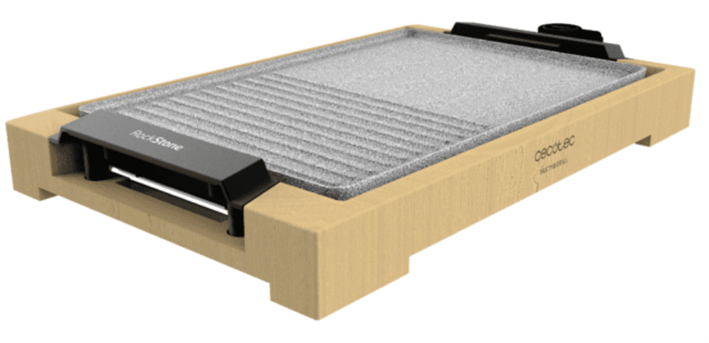 Cecotec 03091 plancha eléctrica Independiente 2000 W Gris, Madera