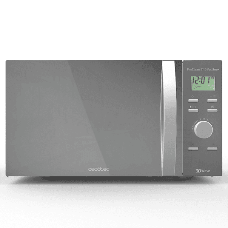Cecotec 01544 microondas Plata Microondas con grill Encimera 30 L 1000 W