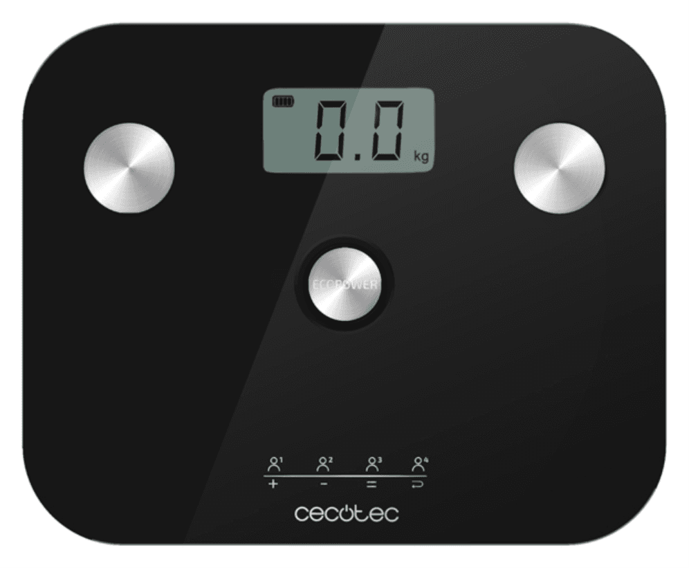 Cecotec Surface Precision EcoPower 10100 Full Healthy Plaza Negro Báscula personal electrónica
