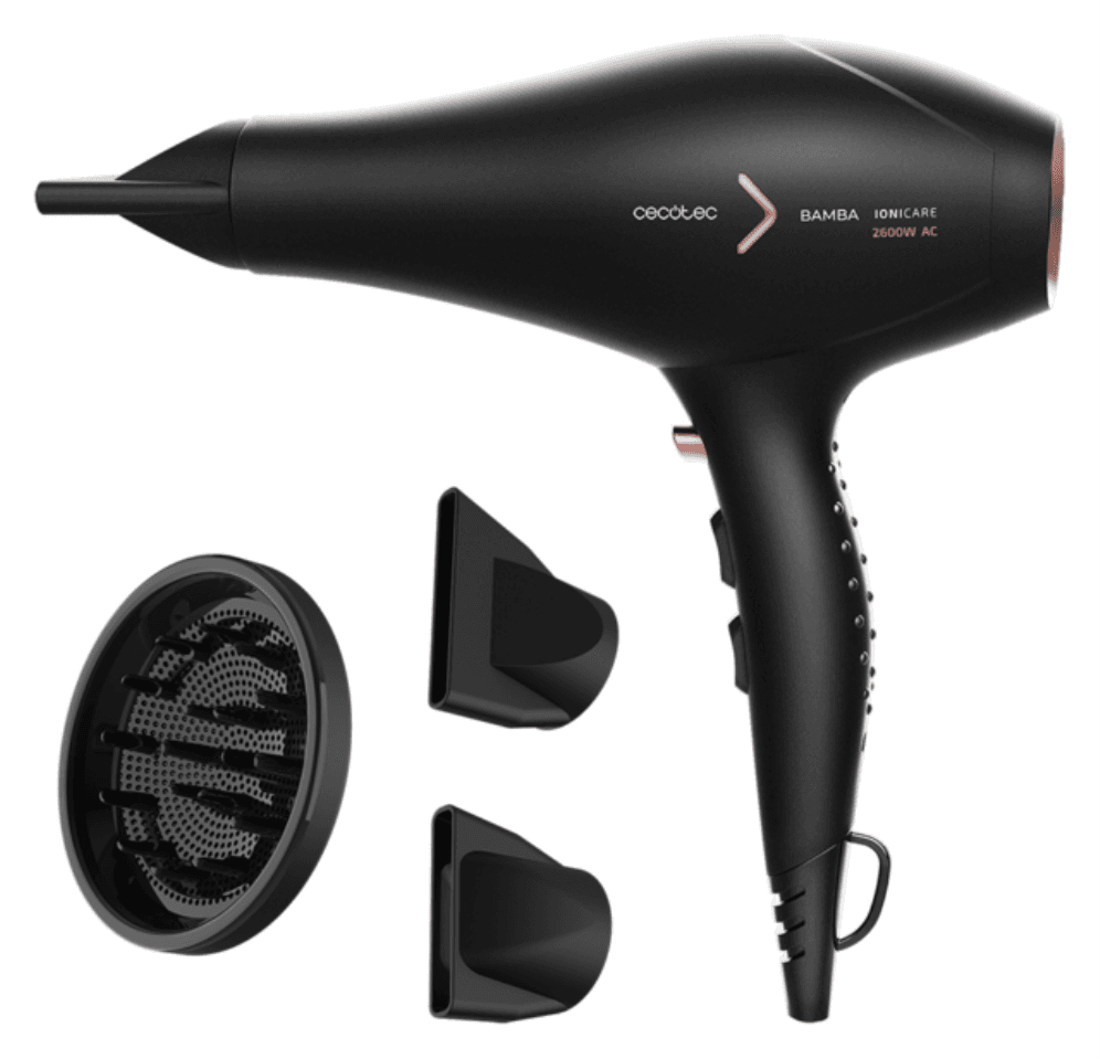 Cecotec IoniCare 5350 PowerShine Fire secador 2600 W Negro, Rosa