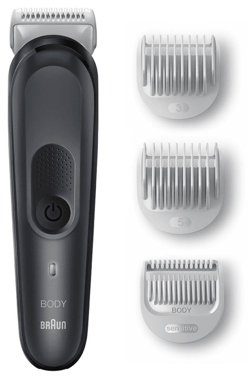 Braun Series 3 BG3350 afeitadora corporal Negro, Gris