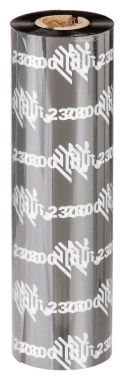 Zebra 2300 Performance Wax cinta térmica 74 m Negro