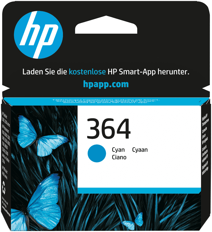 HP Cartucho de tinta original 364 cian
