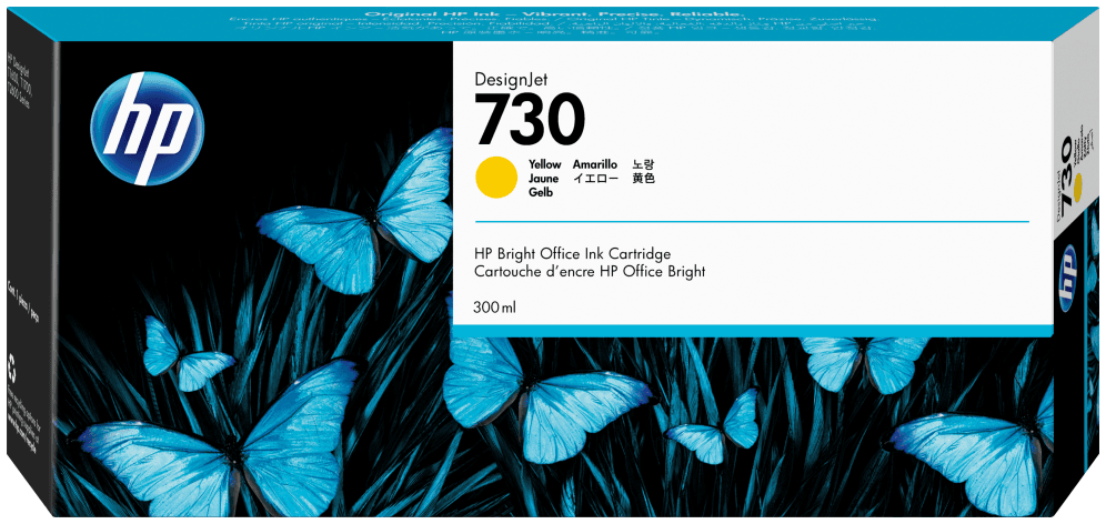 HP Cartucho de tinta DesignJet 730 amarillo de 300 ml