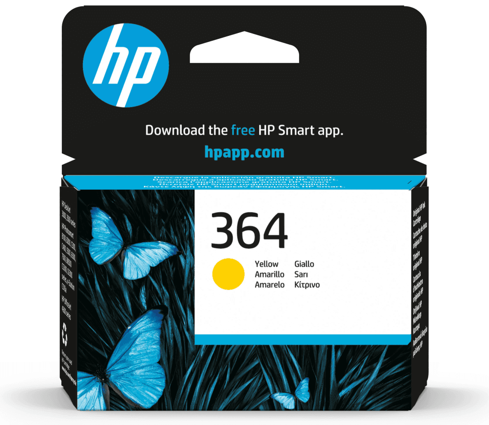 HP Cartucho de tinta original 364 amarillo