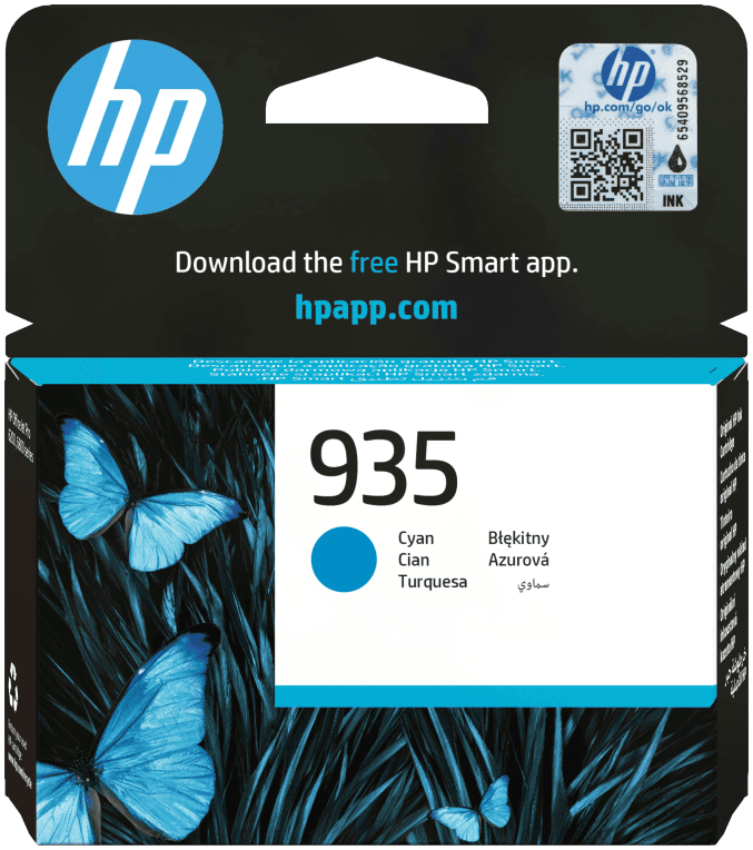 HP Cartucho de tinta original 935 cian