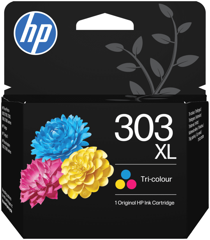 HP Cartucho de tinta Original 303XL tricolor de alta capacidad