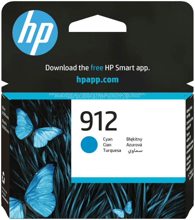 HP Cartucho de tinta Original 912 cian