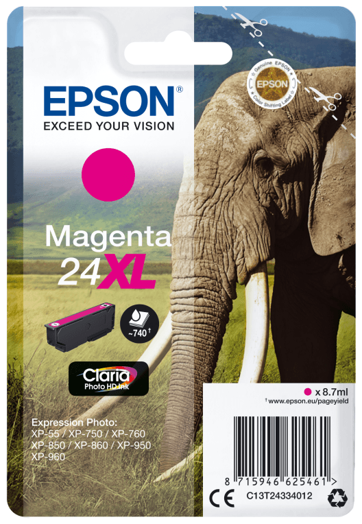 Epson Elephant C13T24334012 cartucho de tinta 1 pieza(s) Original Alto rendimiento (XL)
