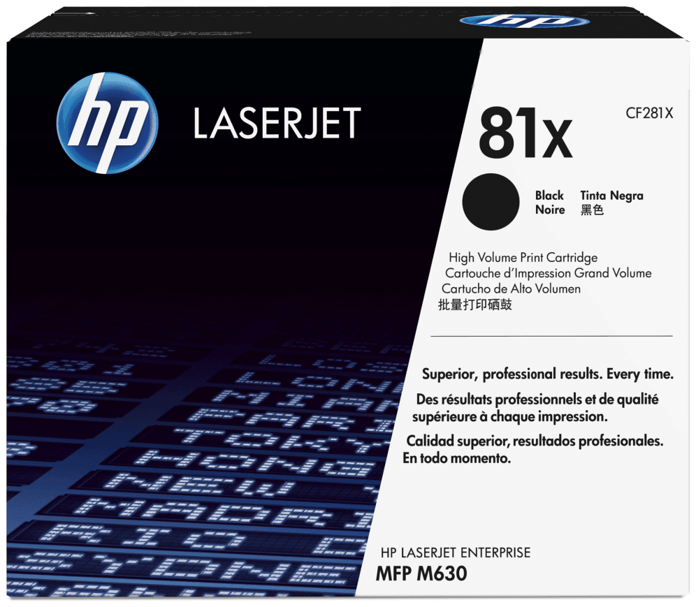 HP Cartucho de tóner original LaserJet 81X de alta capacidad negro