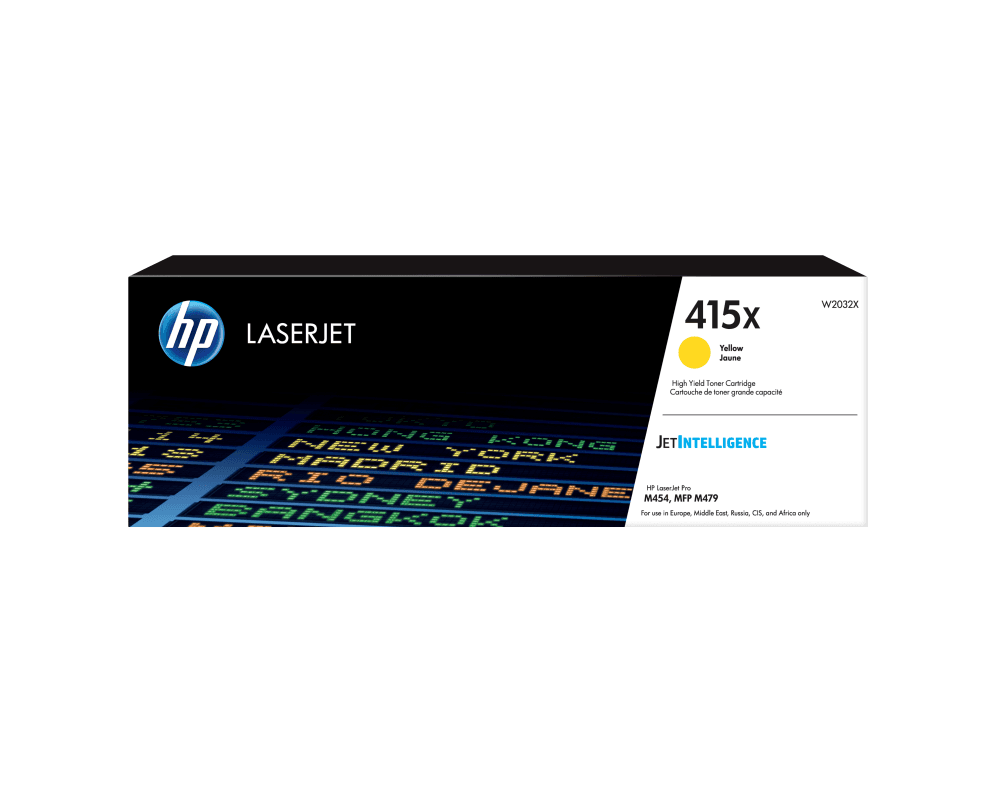 HP Cartucho de tóner Original LaserJet 415X amarillo de alta capacidad