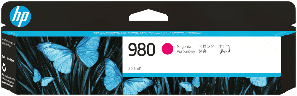 HP Cartucho de tinta original 980 magenta