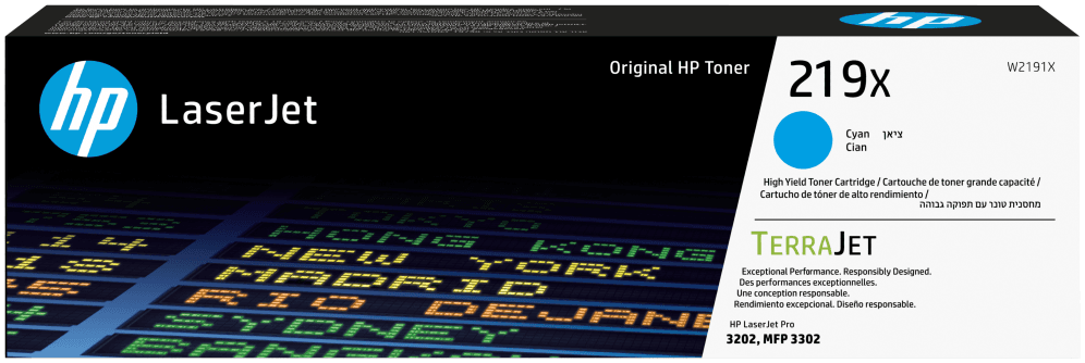 HP Cartucho de Tóner Original LaserJet 219X de alta capacidad cian