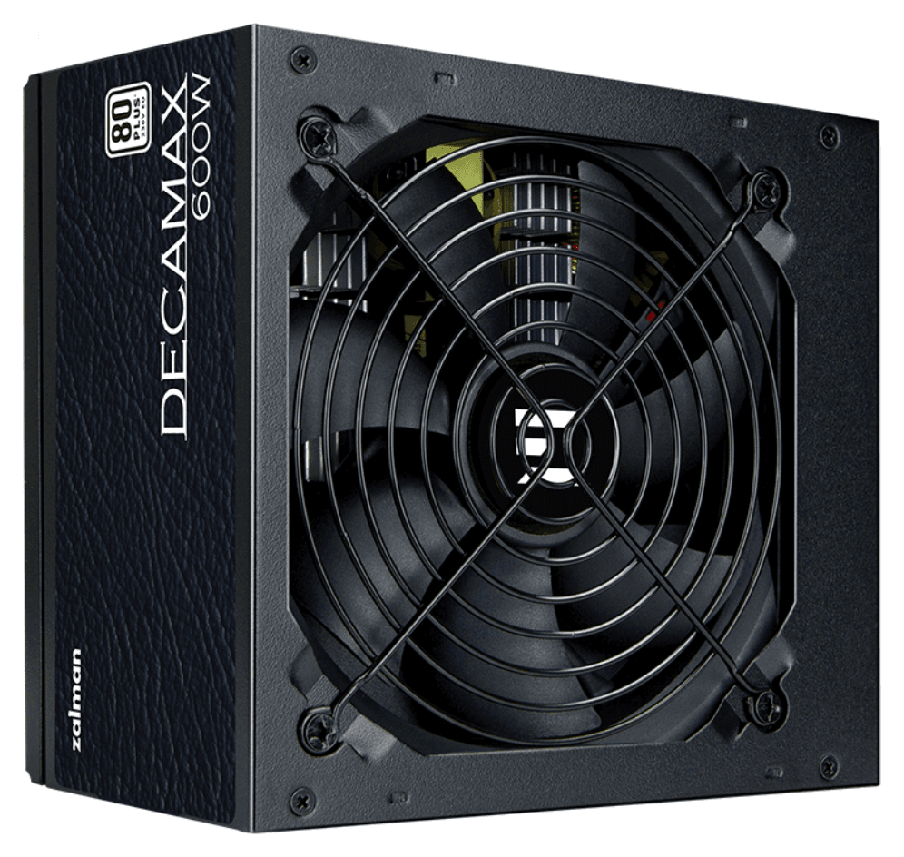 Zalman Decamax unidad de fuente de alimentación 600 W ATX Negro