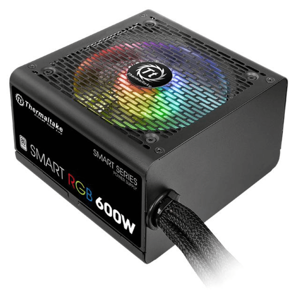 Thermaltake Smart RGB unidad de fuente de alimentación 600 W 20+4 pin ATX ATX Negro
