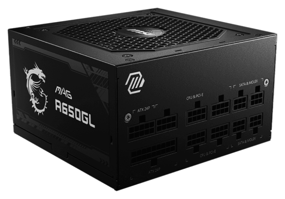 MSI MAG A650GL unidad de fuente de alimentación 650 W 20+4 pin ATX ATX Negro