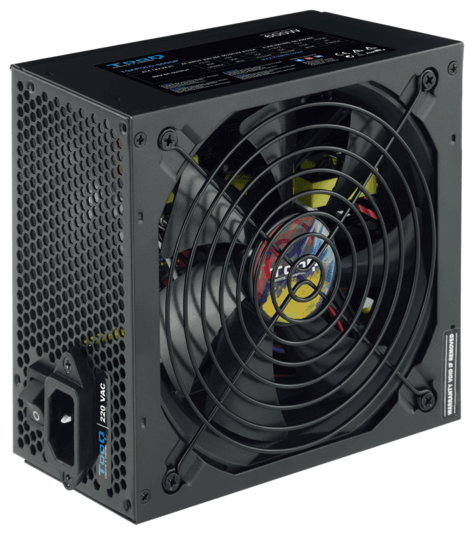 TooQ TQAPOLO-600SP unidad de fuente de alimentación 600 W 20+4 pin ATX ATX Negro