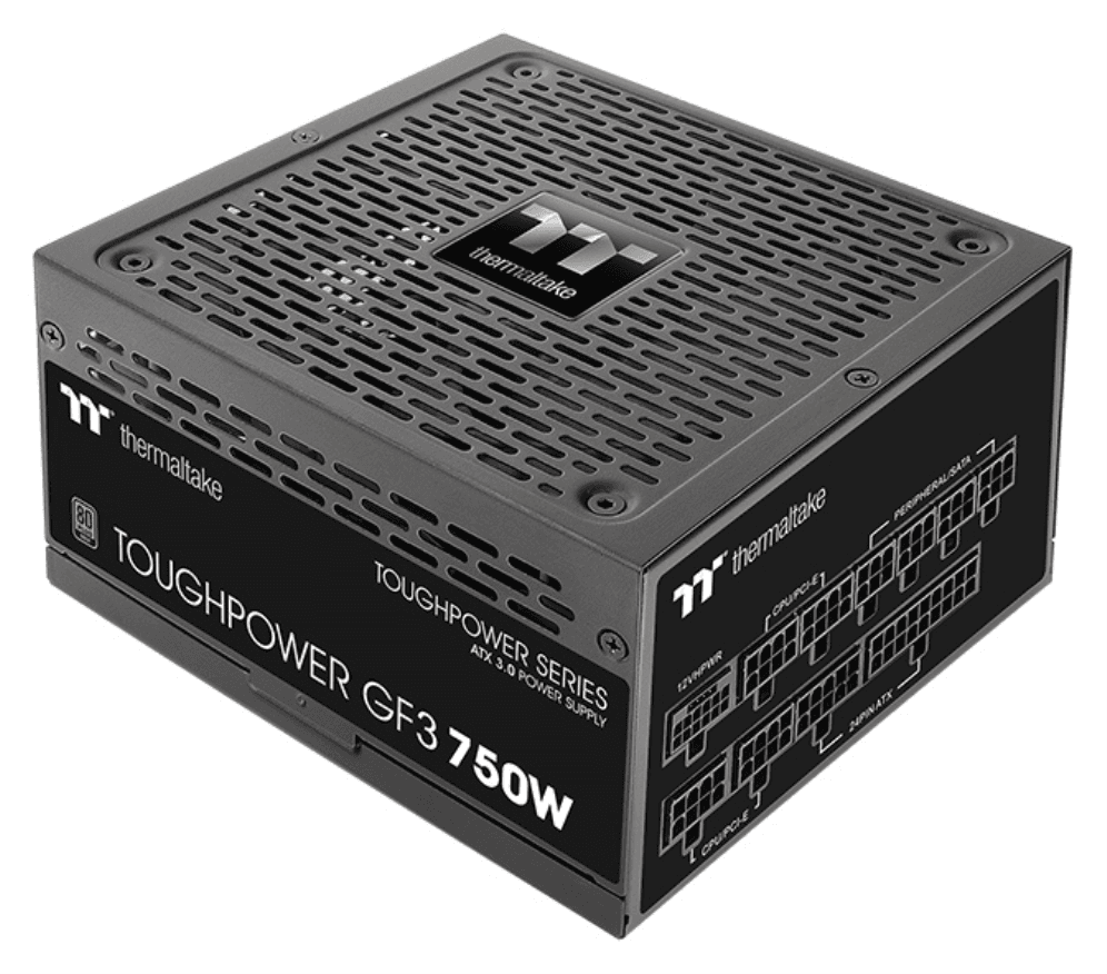 Thermaltake Toughpower GF3 unidad de fuente de alimentación 750 W 24-pin ATX Negro
