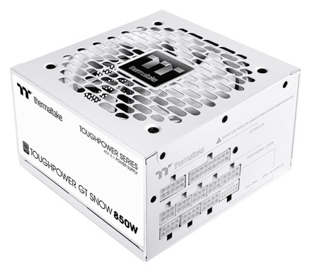 Thermaltake Toughpower Gt unidad de fuente de alimentación 850 W 24-pin ATX ATX Blanco