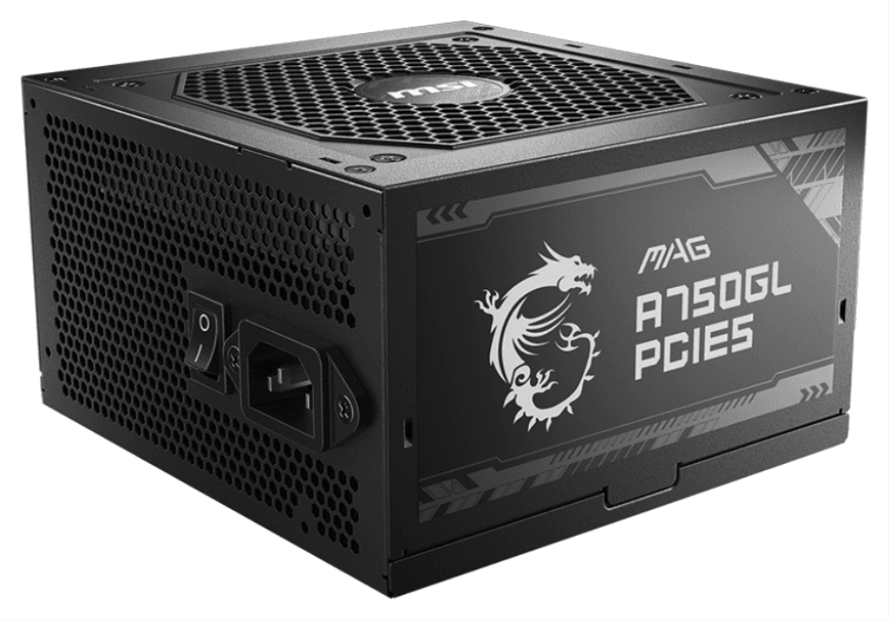 MSI MAG A750GL PCIE5 unidad de fuente de alimentación 750 W 20+4 pin ATX ATX Negro
