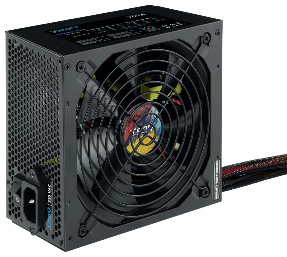 TooQ TQAPOLO-750SP unidad de fuente de alimentación 750 W 20+4 pin ATX ATX Negro