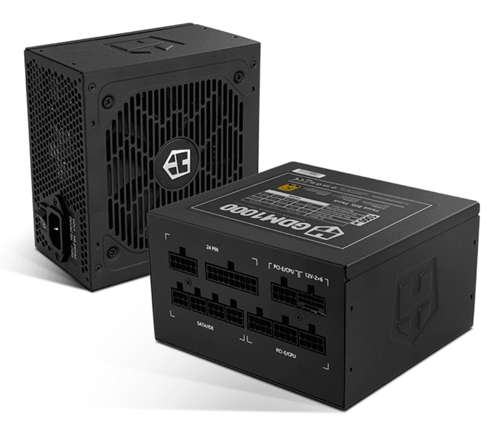 NOX Hummer GDM 1000W GOLD unidad de fuente de alimentación 20+4 pin ATX ATX Negro