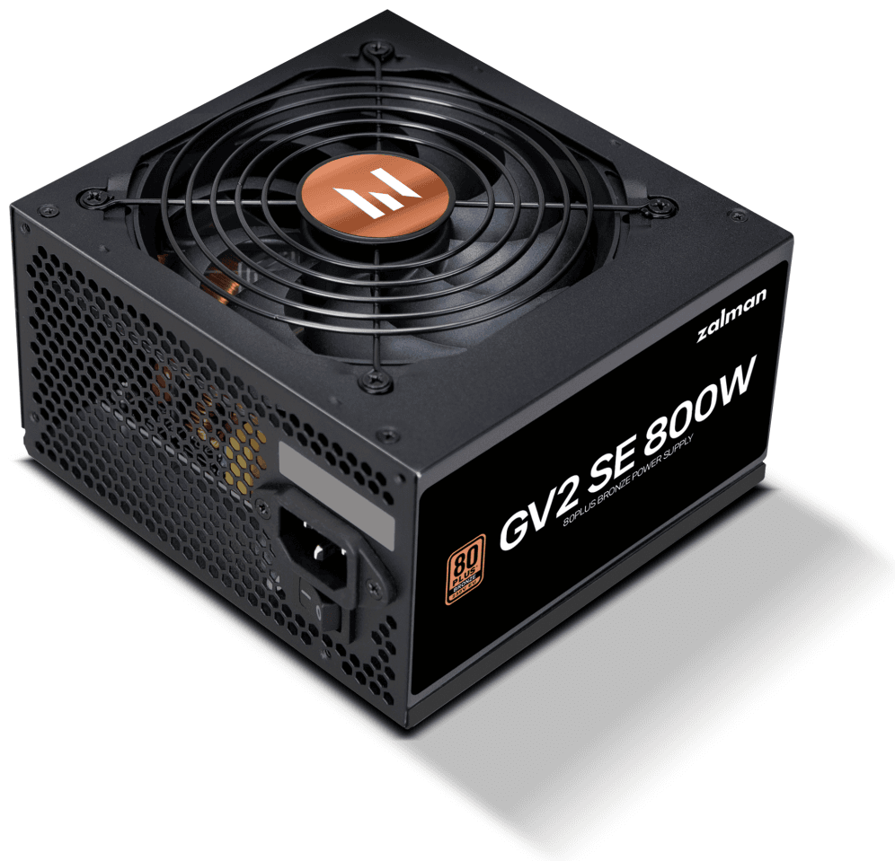Zalman GV2SE unidad de fuente de alimentación 800 W 20+4 pin ATX ATX Negro