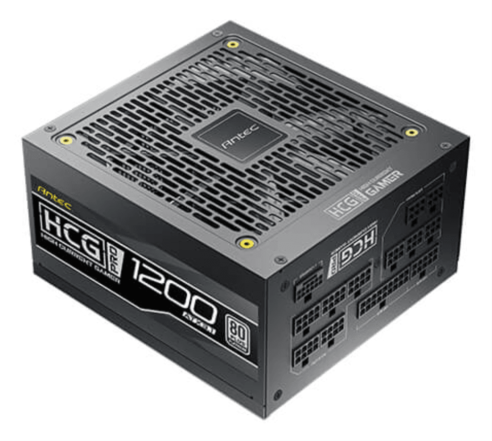 Antec HIGH CURRENT GAMER HCG1200 PRO Platinum ATX 3.1 unidad de fuente de alimentación 1200 W 20+4 pin ATX Negro