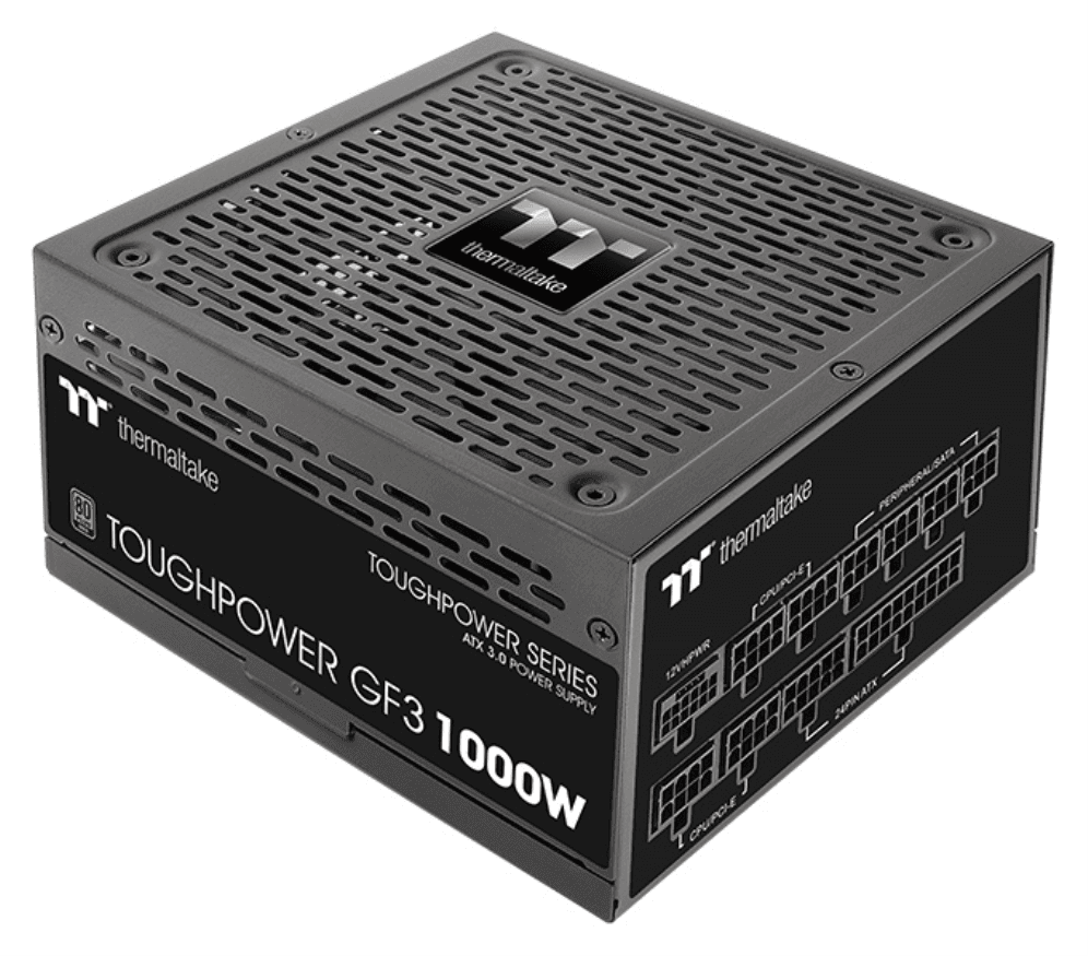 Thermaltake Toughpower GF3 unidad de fuente de alimentación 1000 W 24-pin ATX Negro