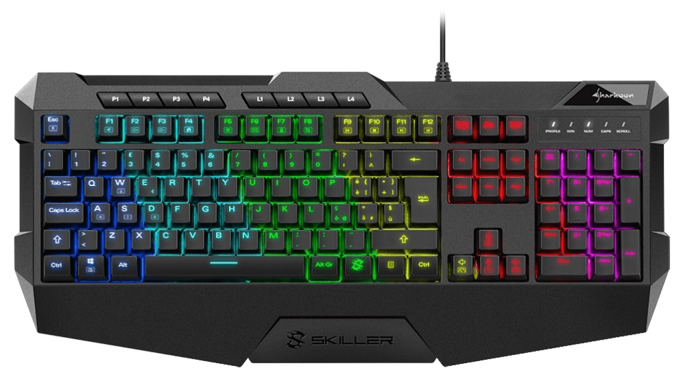 Sharkoon Skiller SGK4 teclado Juego USB QWERTY Portugués Negro