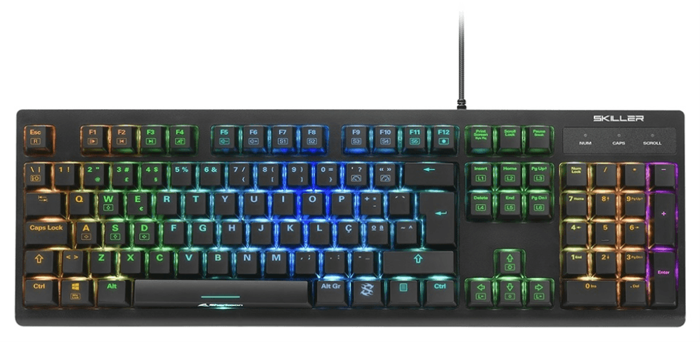 Sharkoon SKILLER SGK30 teclado Juego USB QWERTY Portugués Negro