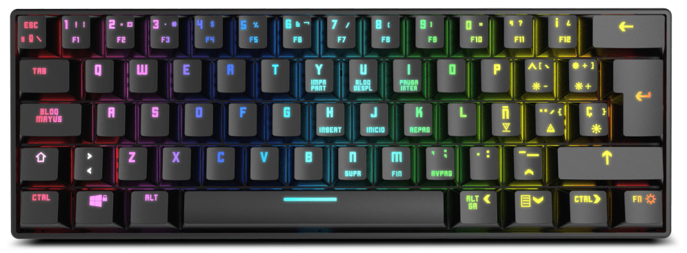 Krom Kluster teclado Juego USB + Bluetooth Negro