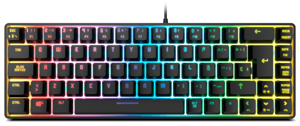 Krom Kalista teclado Juego USB Negro