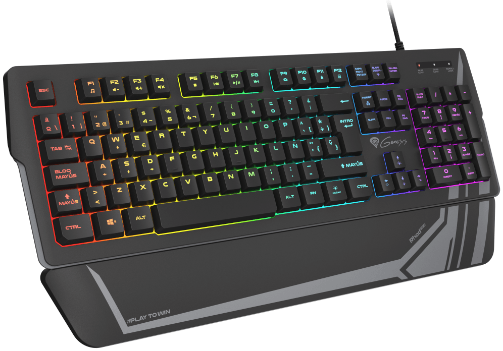 GENESIS Rhod 350 RGB teclado Juego USB QWERTY Español Negro