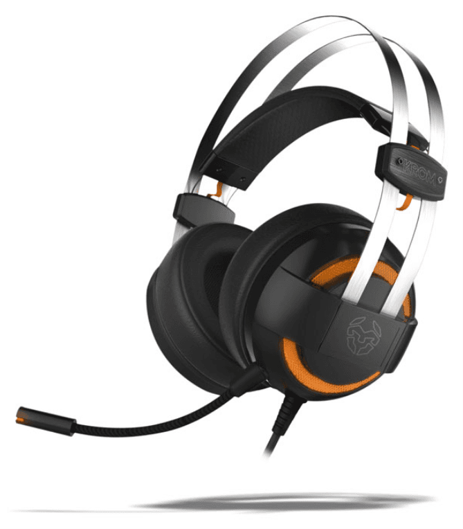 Krom Kode Auriculares Alámbrico Diadema Juego Negro