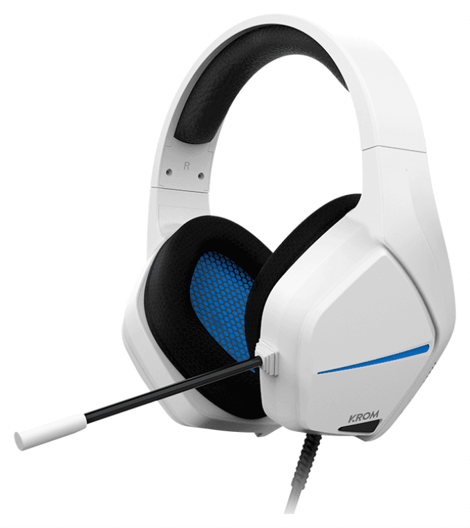 Krom Kopa Move Auriculares Alámbrico Diadema Juego Blanco
