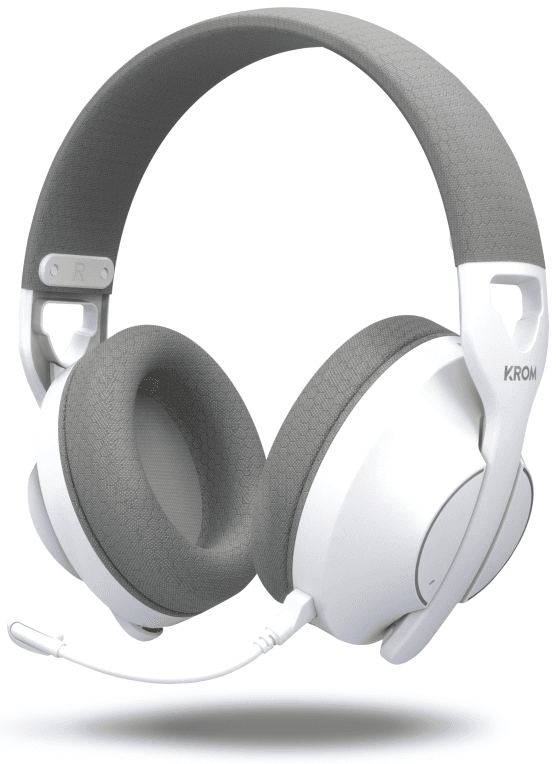 Krom Phase - Wireless Auriculares Gaming Blanco