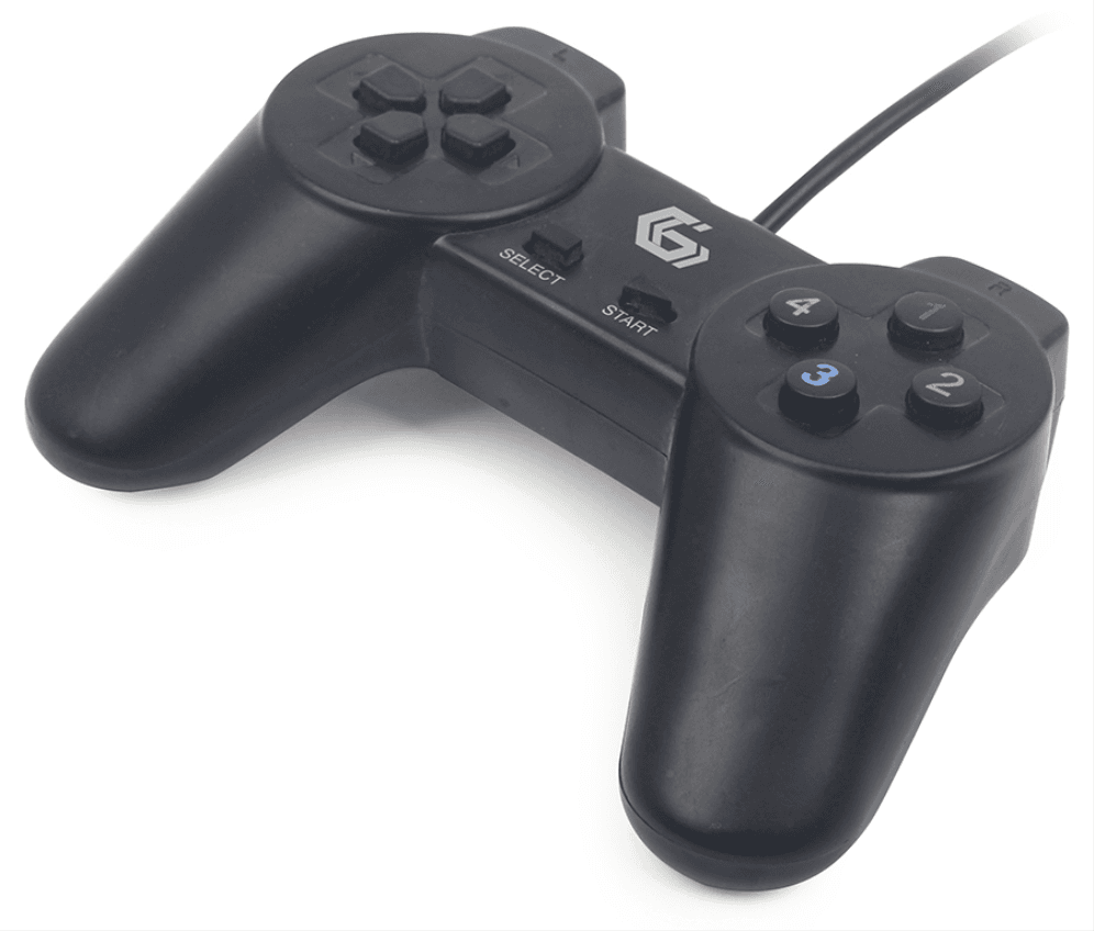 Gembird JPD-UB2-01 mando y volante Negro USB 2.0 Gamepad PC