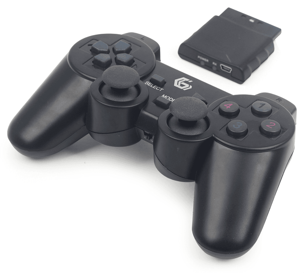 Gembird JPD-WDV-01 mando y volante Negro RF Gamepad PC, Playstation 2, Playstation 3