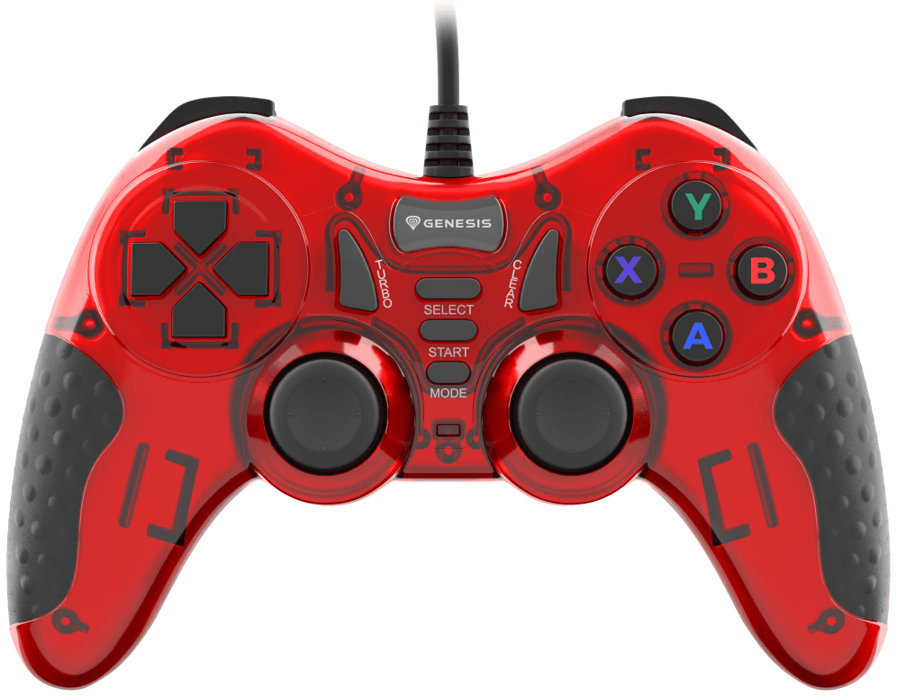 GENESIS MANGAN 200 Rojo USB 2.0 Gamepad Analógico/Digital PC