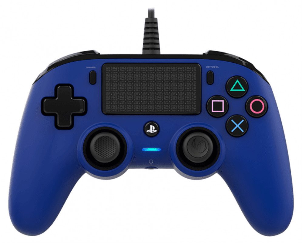 NACON PS4OFCPADBLUE mando y volante Azul USB Gamepad Analógico/Digital PC, PlayStation 4