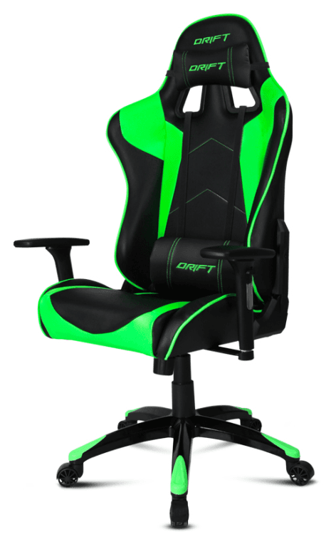 DRIFT DR300 Silla para videojuegos de PC Asiento acolchado Negro, Verde